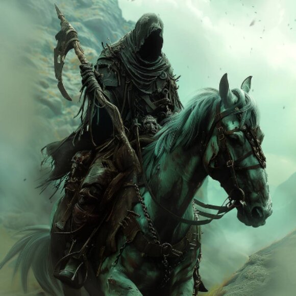 Grim Reaper Scythe & Skull Pendant Necklace - Silver Tone Gothic Jewelry NWT - Picture 3 of 15